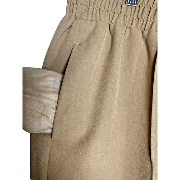 Lane Bryant Tan Relaxed Drawstring Pants Perfect Drape Ankle Mid Rise Size 16 - Picture 3 of 4